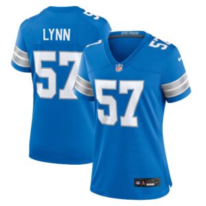 Nate Lynn Detroit Lions Women's Game Jersey -  Blue