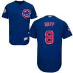 Chicago Cubs #8 Ian Happ Blue Flexbase Collection Stitched Jersey