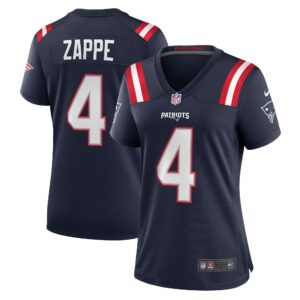 Bailey Zappe New England Patriots Women's Game Player Jersey - Navy