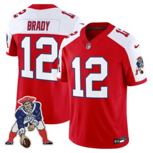 Tom Brady #12 New England Patriots Throwback Vapor Limited Jersey - All Stitched