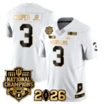 Omar Cooper Jr. #3 Indiana Hoosiers Vapor Limited Football Jersey - 2025 National Champions - All Stitched