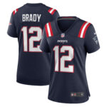 Tom Brady New England Patriots  Women's Retired Game Jersey - Navy