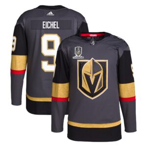 Jack Eichel Vegas Golden Knights  2023 Stanley Cup Champions Authentic Alternate Player Jersey - Gray