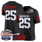Hoosiers #25 Ndiana Hoosiers IH 2026 Peach Bowl Vapor Limited Jersey - All Stitched