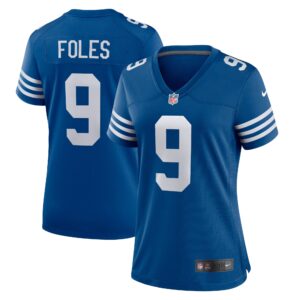 Nick Foles Indianapolis Colts  Women's Player Game Jersey - Blue