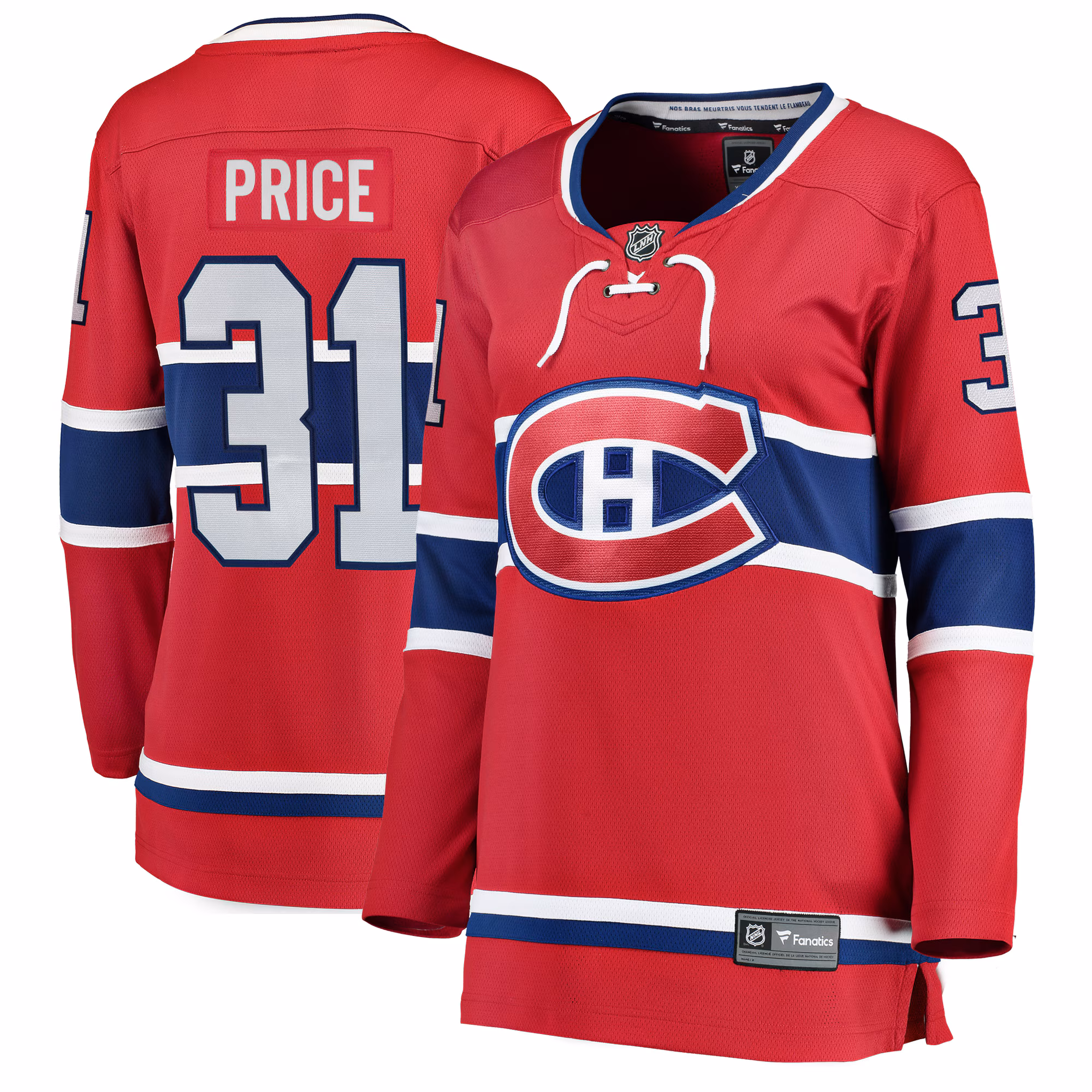 Women's Montreal Canadiens Carey Price #31 Red Home Breakaway Jersey