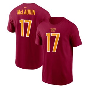 Men's Terry McLaurin Burgundy Washington Commanders Player Name & Number T-Shirt