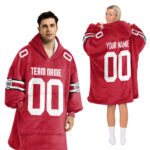 Adult Custom Blanket Hoodie Ohio State Inspired Color