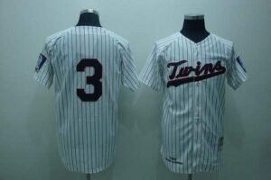 Mitchell and Ness Minnesota Twins #3 Harmon Killebrew Stitched White Blue Strip Throwback Jersey