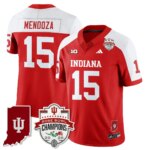 Fernando Mendoza #15 Ndiana Hoosiers Indiana H Vapor Limited Football Jersey - Rose Bowl Champions - All Stitched