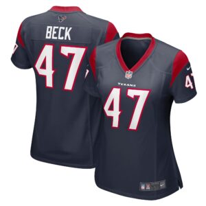 Andrew Beck Houston Texans Women's Team Game Jersey - Navy