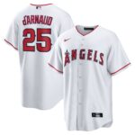 Los Angeles Angels Travis d'Arnaud #25 White Home Replica Jersey