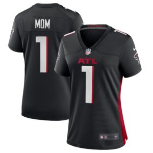 Number 1 Mom Atlanta Falcons Women's Game Jersey - Black