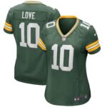 Love Green Bay Packers  Women's Game Jersey - Green
