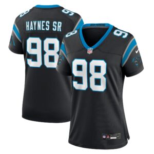 Marquis Haynes Sr. Carolina Panthers Women's Team Game Jersey - Black
