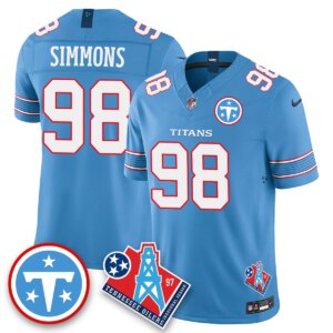 Jeffery Simmons #98 Tennessee Titans Vapor F.U.S.E. Limited Jersey -  Light Blue