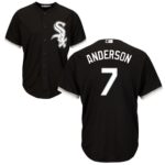 Chicago White sox #7 Tim Anderson Black New Cool Base Stitched Jersey
