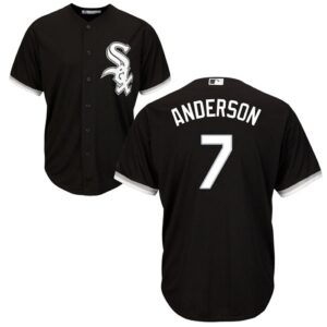 Chicago White sox #7 Tim Anderson Black New Cool Base Stitched Jersey