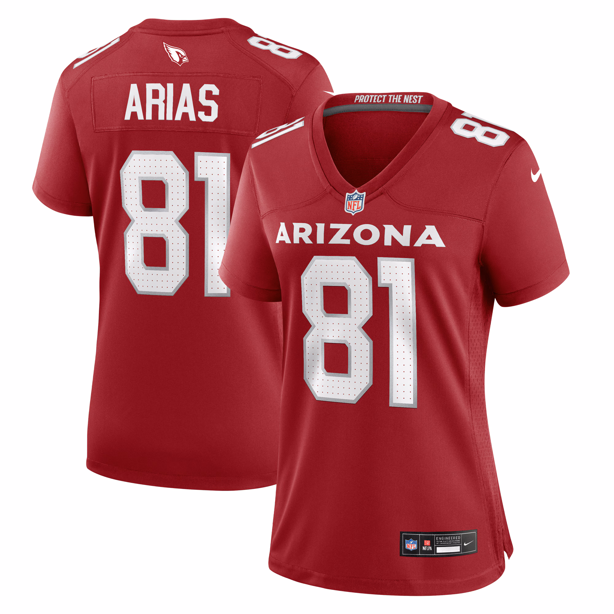 Daniel Arias Arizona Cardinals Women's Team Game Jersey -  Cardinal