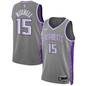 Davion Mitchell Sacramento Kings Unisex 2022/23 Swingman Jersey - City Edition - Anthracite