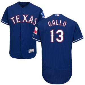Texas Rangers #13 Joey Gallo Blue Flexbase Collection Stitched Jersey