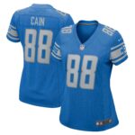 Jim Cain Detroit Lions  Women's Retired Player Jersey - Blue