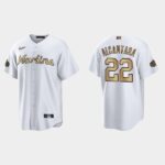 Men's Miami Marlins #22 Sandy Alcantara 2022 All-Star Game Cool Base Jersey - White
