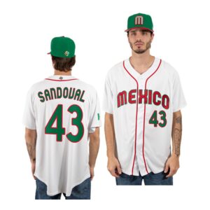 Mexico Baseball Patrick Sandoval 2023 World Baseball Classic White Jersey