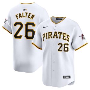 Men's Pittsburgh Pirates Bailey Falter  White Home Limited Player Jersey