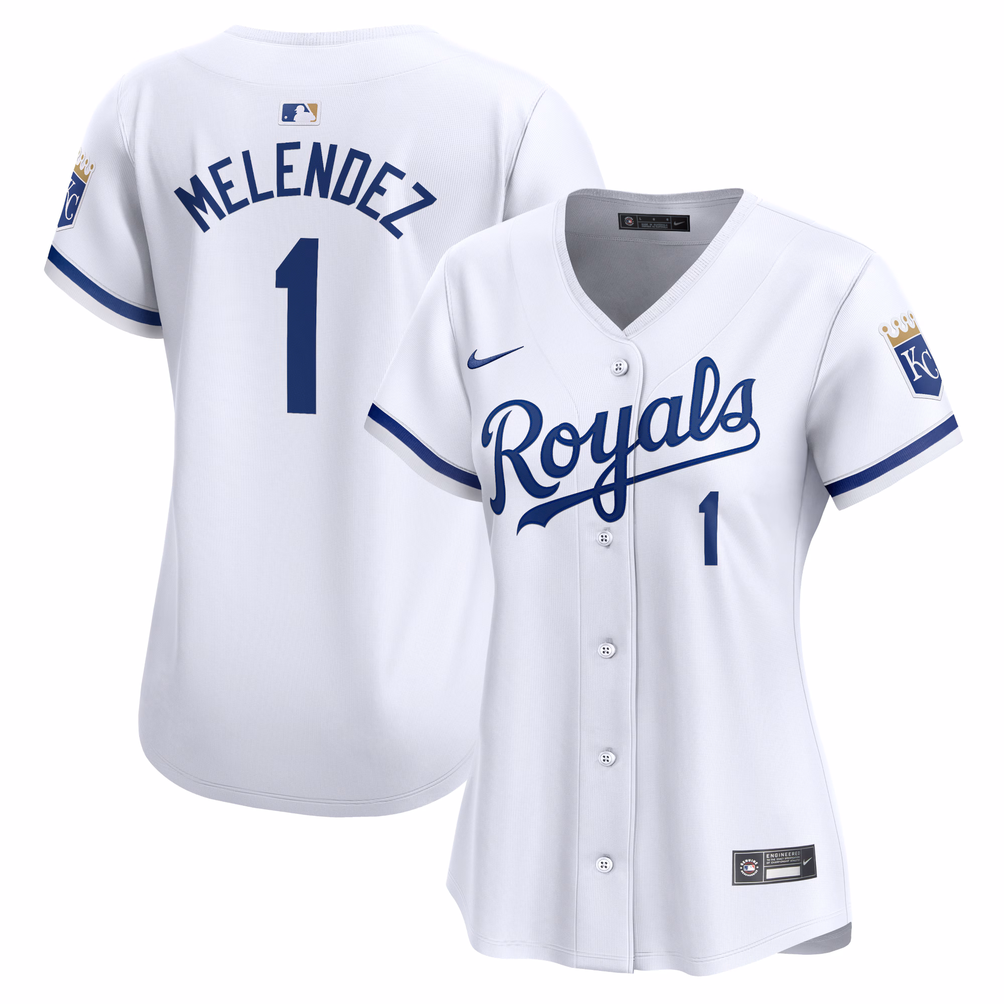 Women's Kansas City Royals MJ Melendez White Home Limited Player Jersey