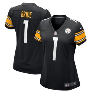 Number 1 Bride Pittsburgh Steelers Women's Game Jersey - Black