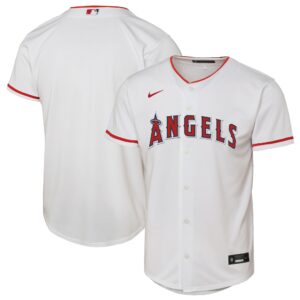 Youth Los Angeles Angels  White Home Replica Jersey