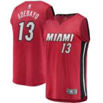 Bam Adebayo Miami Heat  Youth Fast Break Replica Player Jersey - Statement Edition - Red