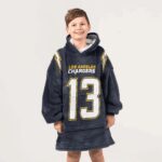 Kid 13 Los Angeles Football Unisex Blanket Hoodie