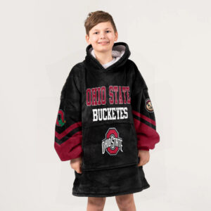 Kid Ohio State Football Unisex Blanket Hoodie