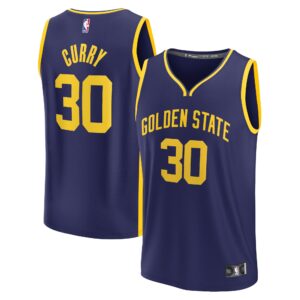 Stephen Curry Golden State Warriors  Youth Fast Break Player Jersey - Statement Edition - Navy