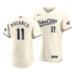 Men's Minnesota Twins Jorge Polanco 2023 Flexbase Cream Jersey