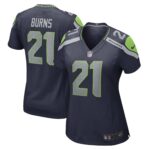 Artie Burns Seattle Seahawks  Women's Game Player Jersey - College Navy