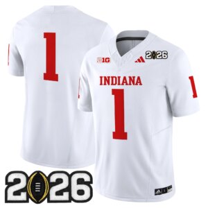 Team #1 Ndiana Hoosiers IND 2026 CFP Final Patch Vapor Limited Jersey V2 - All Stitched