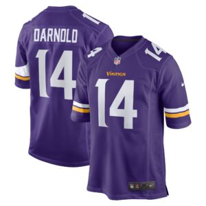 Sam Darnold #14 Minnesota Vikings Team Game Jersey -  Purple