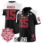 Fernando Mendoza #15 Indiana Hoosiers Vapor Limited Football Jersey - 2025 National Champions - All Stitched