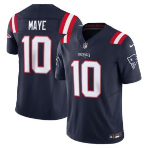 Drake Maye #10 New England Patriots Vapor F.U.S.E. Limited Jersey - Navy
