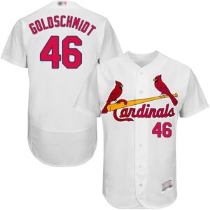 St. Louis Cardinals #46 Paul Goldschmidt White Flexbase Collection Stitched Jersey