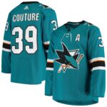 Logan Couture San Jose Sharks  Home Authentic Alternate Captain Player Jersey - Teal
