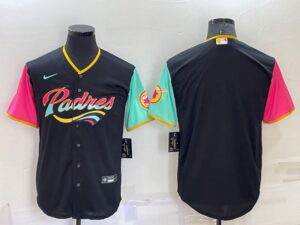 Men's San Diego Padres Fernando Blank Black 2022 City Connect Cool Base Jersey