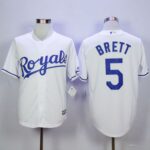 Kansas City Royals #5 George Brett White New Cool Base Stitched Jersey