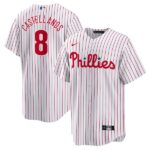 Men's Philadelphia Phillies #8 Nick Castellanos  Player White Jersey