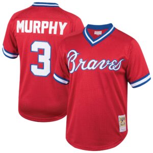 Atlanta Braves Dale Murphy #3 Mitchell & Ness Red Cooperstown Collection Mesh Batting Practice  Jersey