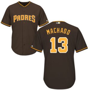 San Diego Padres #13 Manny Machado Brown New Cool Base Stitched Jersey