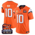 Bo Nix Denver Broncos-Time Champions Patch Vapor Limited Jersey - All Stitched